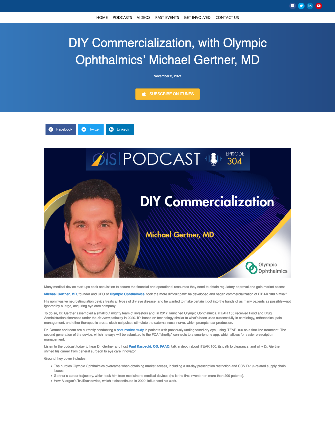 1-DIY-Commercialization-with-Olympic-Ophthalmics-Michael-Gertner-MD-nov3-2021
